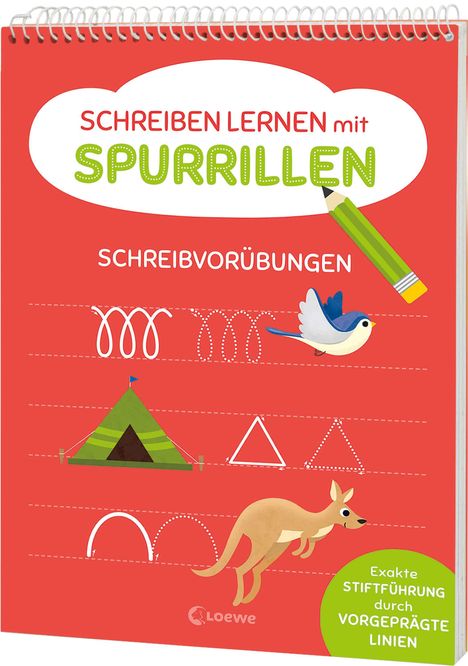 Schreiben lernen mit Spurrillen - Schreibvorübungen, Buch