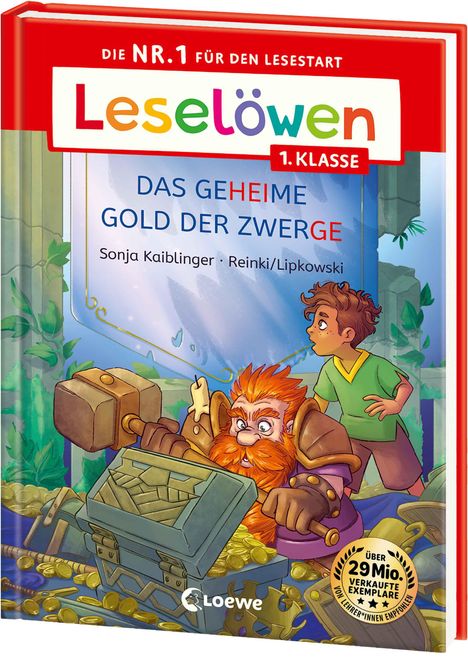 Sonja Kaiblinger: Leselöwen 1. Klasse - Das geheime Gold der Zwerge (Großbuchstabenausgabe), Buch