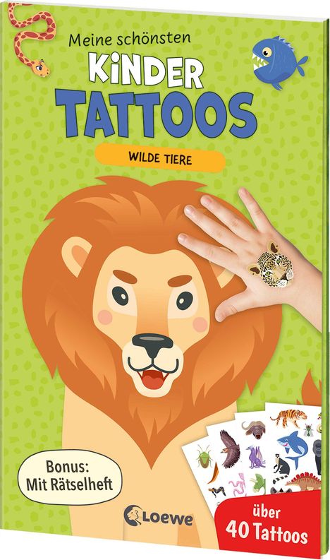 Meine schönsten Kindertattoos - Wilde Tiere, Buch