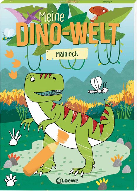 Meine Dino-Welt - Malblock, Buch