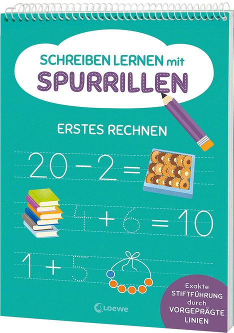 Schreiben lernen mit Spurrillen - Erstes Rechnen, Buch