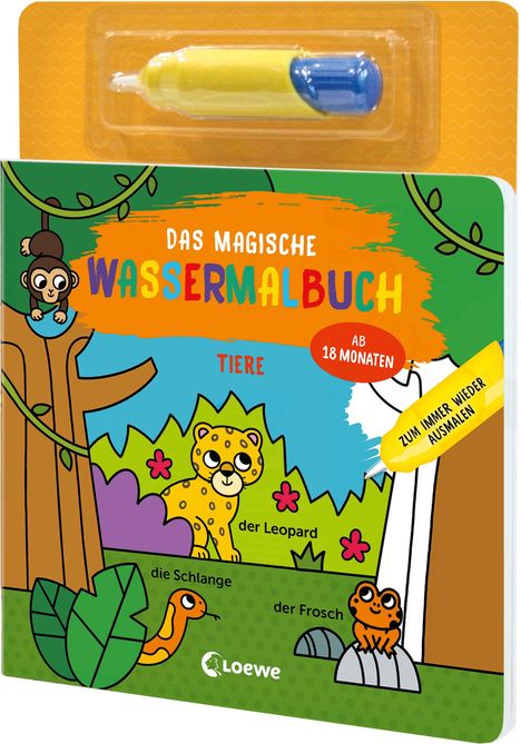 Das magische Wassermalbuch - Tiere, Buch