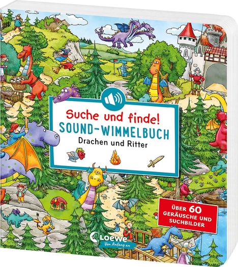 Suche und finde! Sound-Wimmelbuch - Drachen und Ritter, Buch
