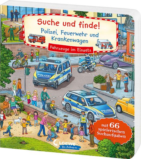Suche und finde! Polizei, Feuerwehr und Krankenwagen, Buch