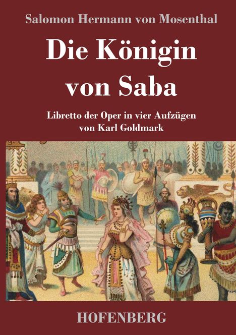 Salomon Hermann Von Mosenthal: Die Königin von Saba, Buch