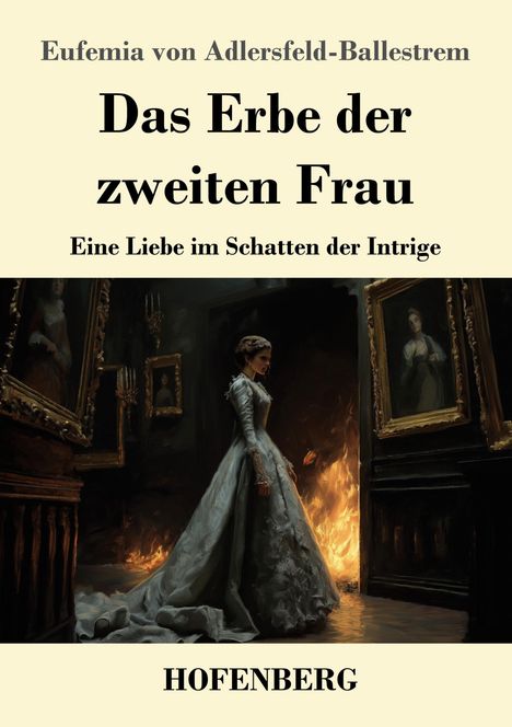 Eufemia von Adlersfeld-Ballestrem, Das Erbe der zweiten Frau, Eine Liebe im Schatten der Intrige; eine Frau in einem brennenden Raum.