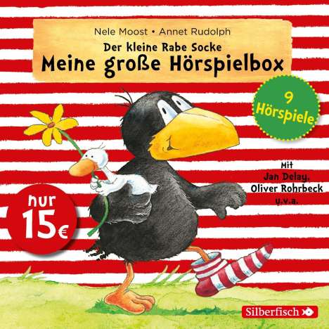 Nele Moost: Der kleine Rabe Socke - Meine große Hörspielbox (9 Hörspiele), 3 CDs