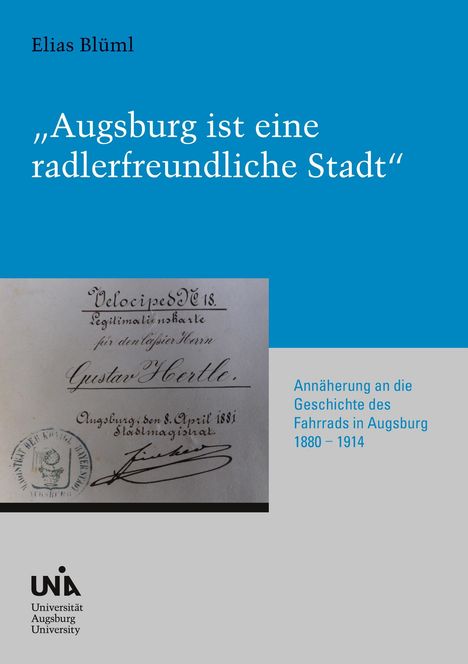 Elias Blüml: "Augsburg ist eine radlerfreundliche Stadt", Buch