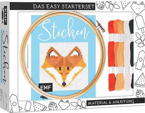 Jennifer Dargel: Sticken - das Easy Starterset für dekorative Kreuzstichmotive, Buch