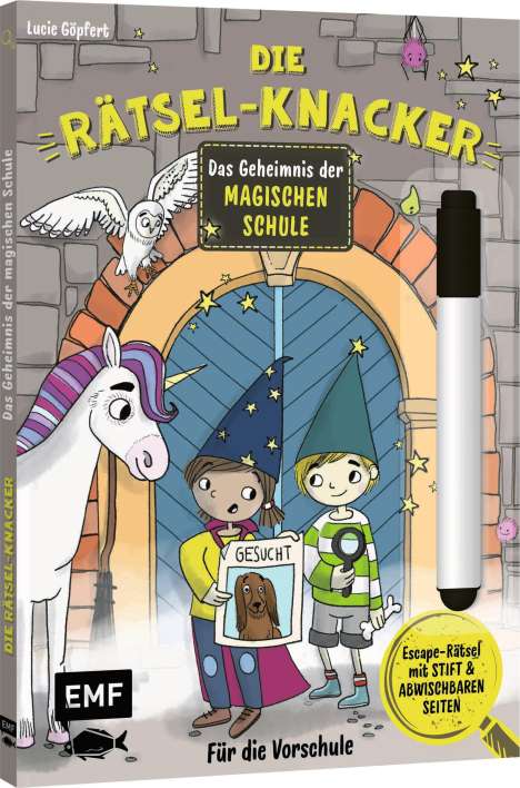 Die Rätsel-Knacker - Das Geheimnis der magischen Schule (Buch mit abwischbarem Stift), Buch