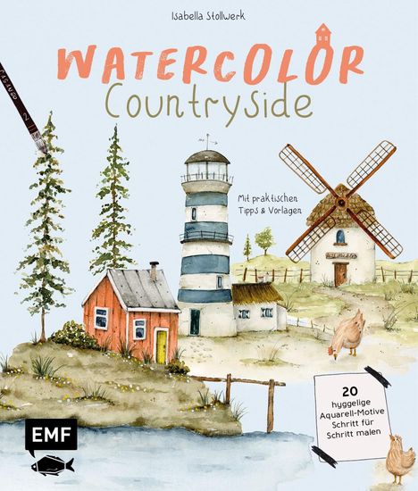 Isabella Stollwerk: Watercolor - Countryside, Buch