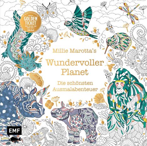 Millie Marotta: Millie Marotta's Wundervoller Planet - Die schönsten Ausmal-Abenteuer, Buch