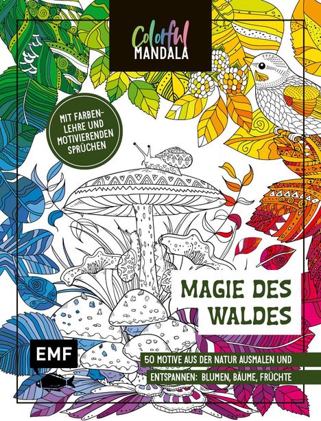 Colorful Mandala - Magie des Waldes, Buch