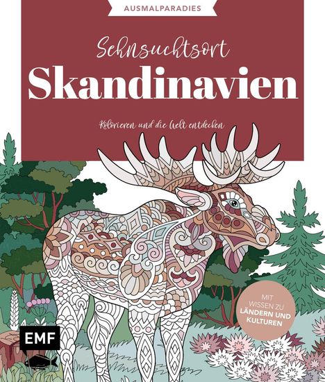 Ausmalparadies - Sehnsuchtsort Skandinavien, Buch