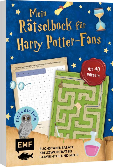 Mein zauberhafter Rätselblock für Harry Potter-Fans - Finde die Eule!, Buch