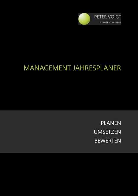Peter Voigt: Management Jahresplaner, Buch