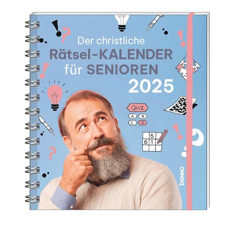 Der christliche Rätsel-Kalender für Senioren 2025, Kalender