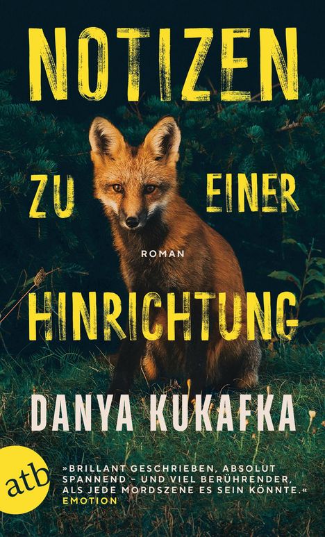 Danya Kukafka: Notizen zu einer Hinrichtung, Buch