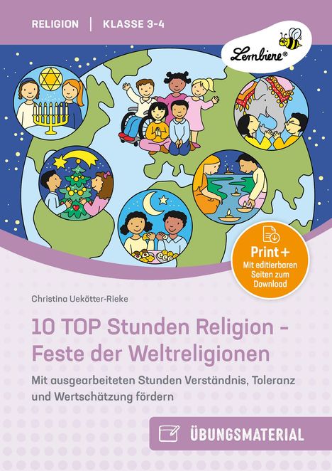 Christina Uekötter-Rieke: 10 TOP Stunden Religion - Feste der Weltreligionen, 1 Buch und 1 Diverse