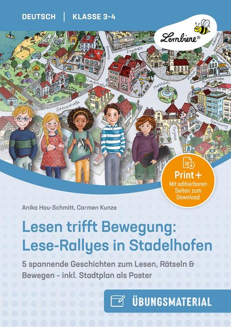 Anika Hau-Schmitt: Lesen trifft Bewegung: Lese-Rallyes in Stadelhofen, 1 Buch und 1 Diverse