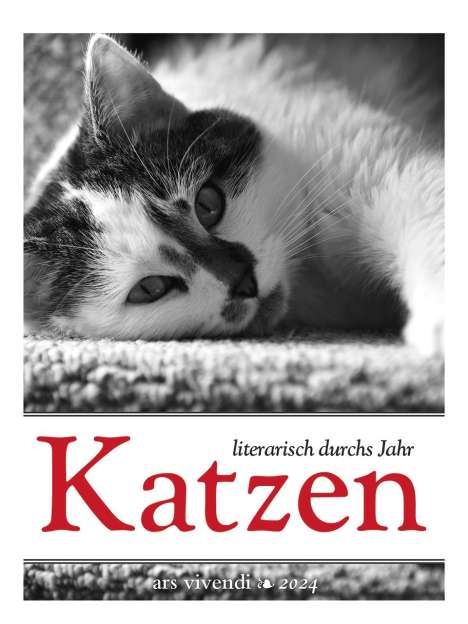 Vivendi Ars: Katzen - literarisch durchs Jahr 2024, Kalender