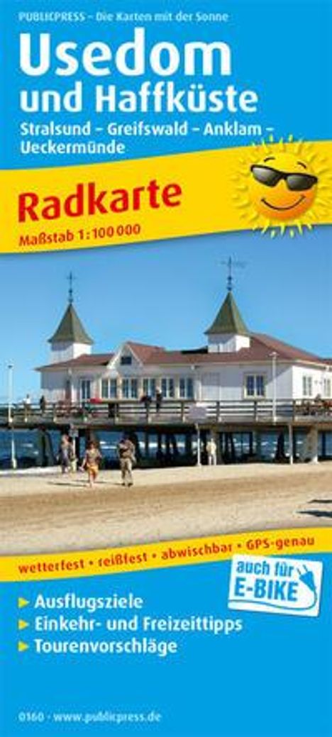 Usedom und Haffküste 1:100 000, Karten