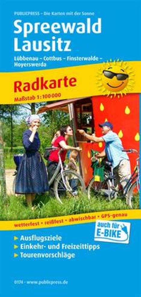 Spreewald - Lausitz 1:100 000, Karten
