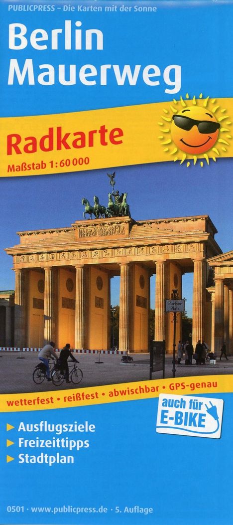 Berlin Mauerweg 1:60 000, Karten