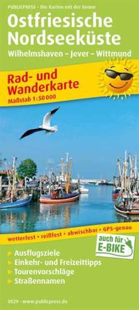 Ostfriesische Nordseeküste, Wilhelmshaven - Jever - Wittmund 1:50 000, Karten