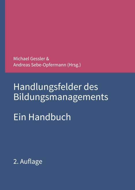 Michael Bernecker: Handlungsfelder des Bildungsmanagements, Buch