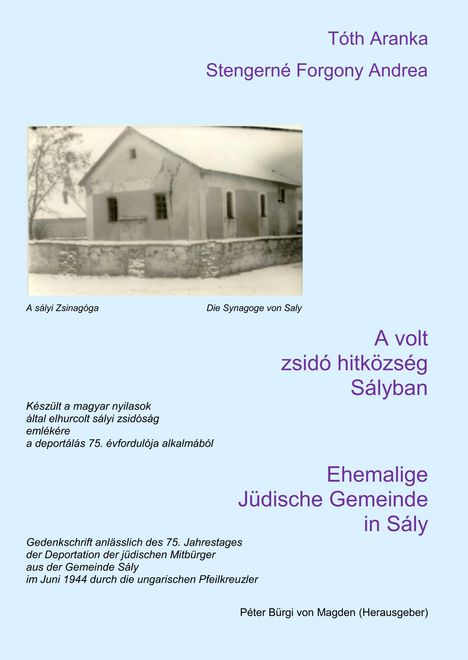 Thöth Aranka: Ehemalige Jüdische Gemeinde in Sály, Buch