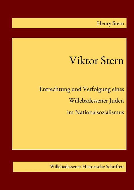 Henry Stern: Viktor Stern, Buch