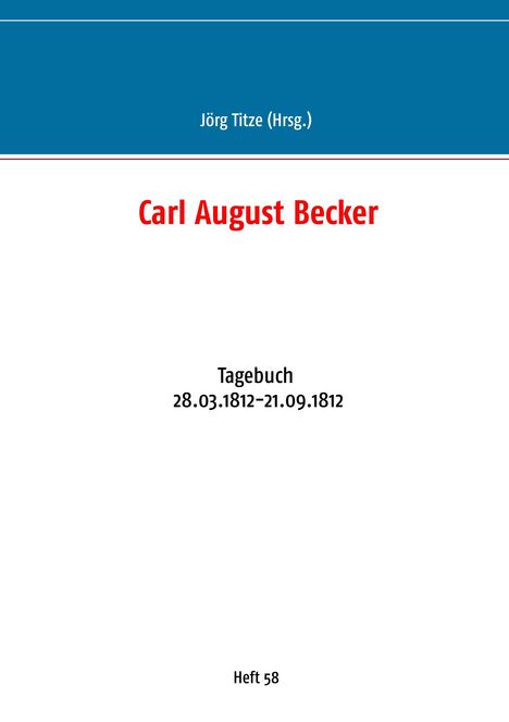 Carl August Becker, Buch
