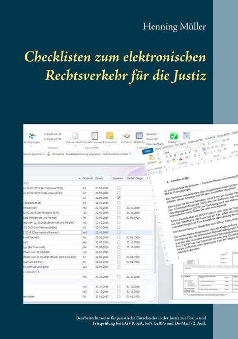 Henning Müller: Müller, H: Checklisten zum elektronischen Rechtsverkehr für, Buch