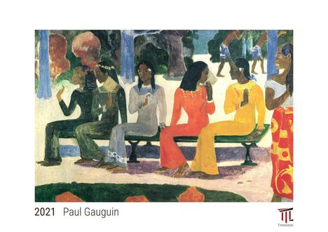 Paul Gauguin 2021 - White Edition - Timokrates Kalender, Wandkalender, Bildkalender - DIN A4 (ca. 30 x 21 cm), Kalender