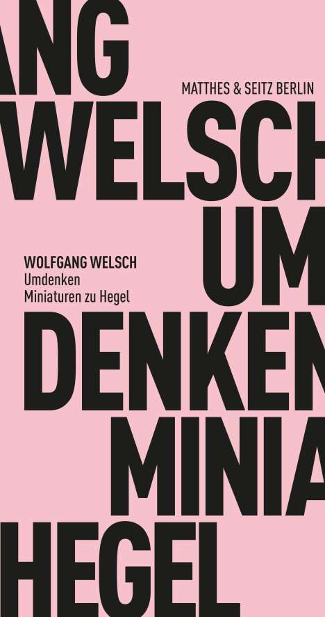 Wolfgang Welsch: Umdenken, Buch