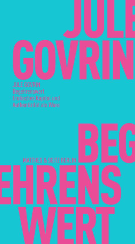 Jule Govrin: Begehrenswert, Buch