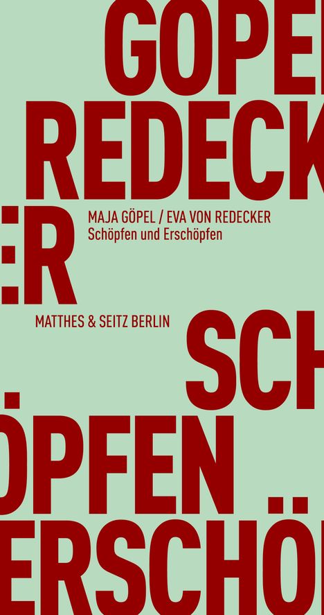 Maja Göpel: Schöpfen und Erschöpfen, Buch