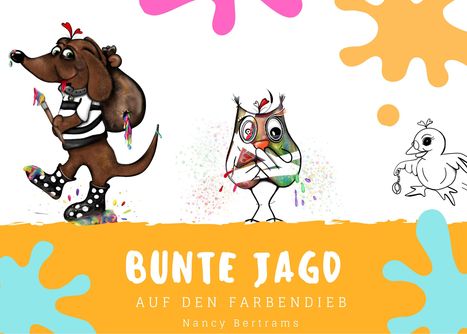 Nancy Bertrams: Bunte Jagd auf den Farbendieb, Buch