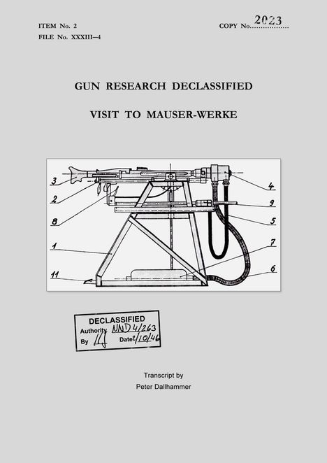 Peter Dallhammer: Gun Research Declassified, Buch