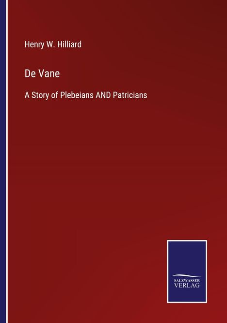 Henry W. Hilliard: De Vane, Buch