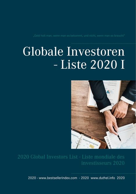 Heinz Duthel: Duthel, H: Globale Investoren - Liste 2020 I, Buch