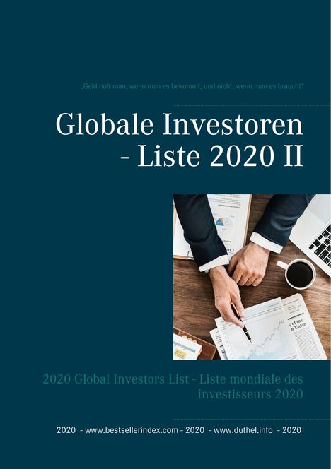 Heinz Duthel: Duthel, H: Globale Investoren - Liste 2020 II, Buch