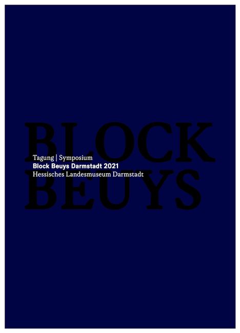 Tagung Block Beuys Darmstadt 2021 Symposium Block Beuys Darm, Buch