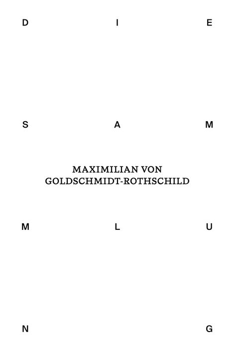 Die Sammlung von Maximilian von Goldschmidt-Rothschild, Buch