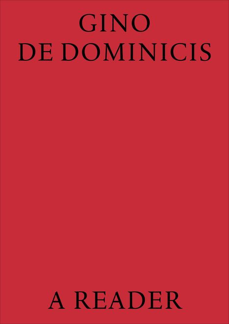 Gabriele Guercio: Gino De Dominicis., Buch