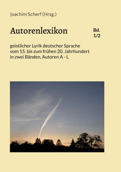 Autorenlexikon geistlicher Lyrik deutscher Sprache, Band 1, Buch