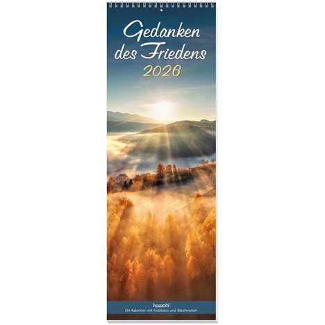 Gedanken des Friedens 2026, Kalender