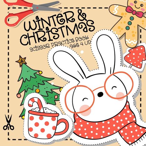 Monsoon Publishing: Winter and Christmas Scissor Practice Book age 4 up, Buch