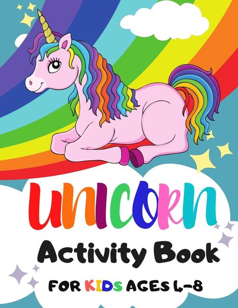 Avery Brooks: Unicorn Activity Book for Kids Ages 4-8, Buch